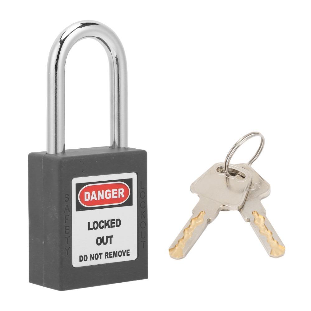 Reliable 38mm Safety Padlock Insulated Safe Industrial Lock Durable Plastic Steel LOTO Lock Equipment Lock