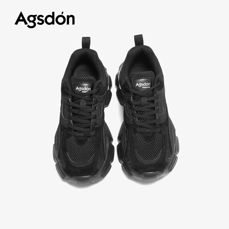 Agsdon Женские летние дышащие кроссовки на платформе с сеткой в стиле «папины»