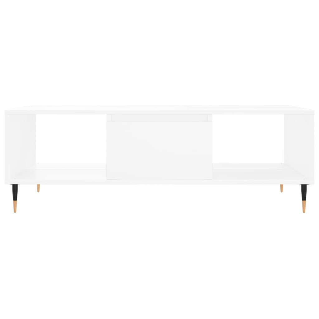 Coffee Table, White, 104x60x35 Cm, Wood-based Material
