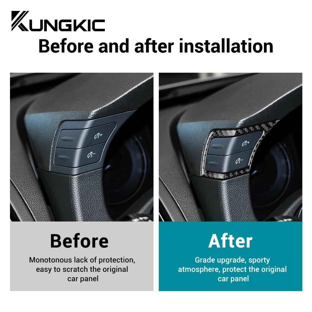 Real Soft Carbon Fiber For Infiniti G25 2010-2013 G35 2007 2008 G37 2008-2011 2012 2013 Car Cruise Control Button Trim Sticker