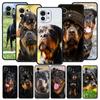 Rottweiler Dog Phone Case For Xiaomi 13 12 11 Lite 12T 11T 10T 9T Mi Poco X5 M4 M3 X4 X3 Pro F5 F4 F3 GT 5G Black Cover Silicone