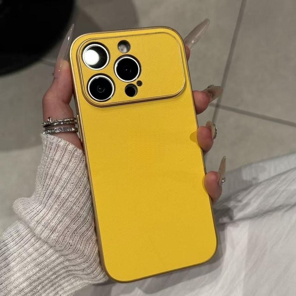 Роскошный матовый чехол из кожи для iPhone 17pro max 11 12 13 14 15 16 Pro Max Plus Ударопрочный бампер Задние крышки Чехол