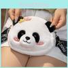 Adorable Panda Plush Backpack For Kids Cute Cartoon Crossbody Bag For Girls