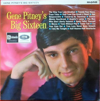 LP Пластинка ДЖИН ПИТНИ - Большие шестнадцать Джина Питни SL10118 Stateside 1964 Великобритания Поп Б/У