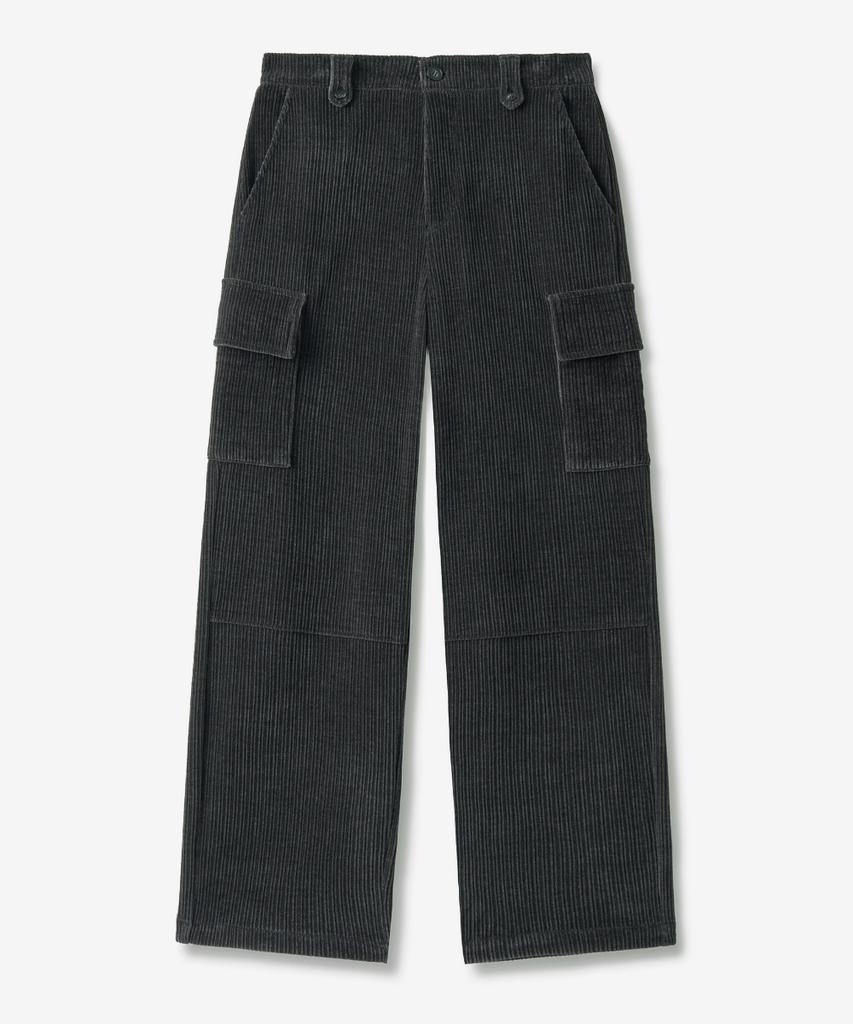 MINAV Cargo Velvet Corduroy Pants [Charcoal]