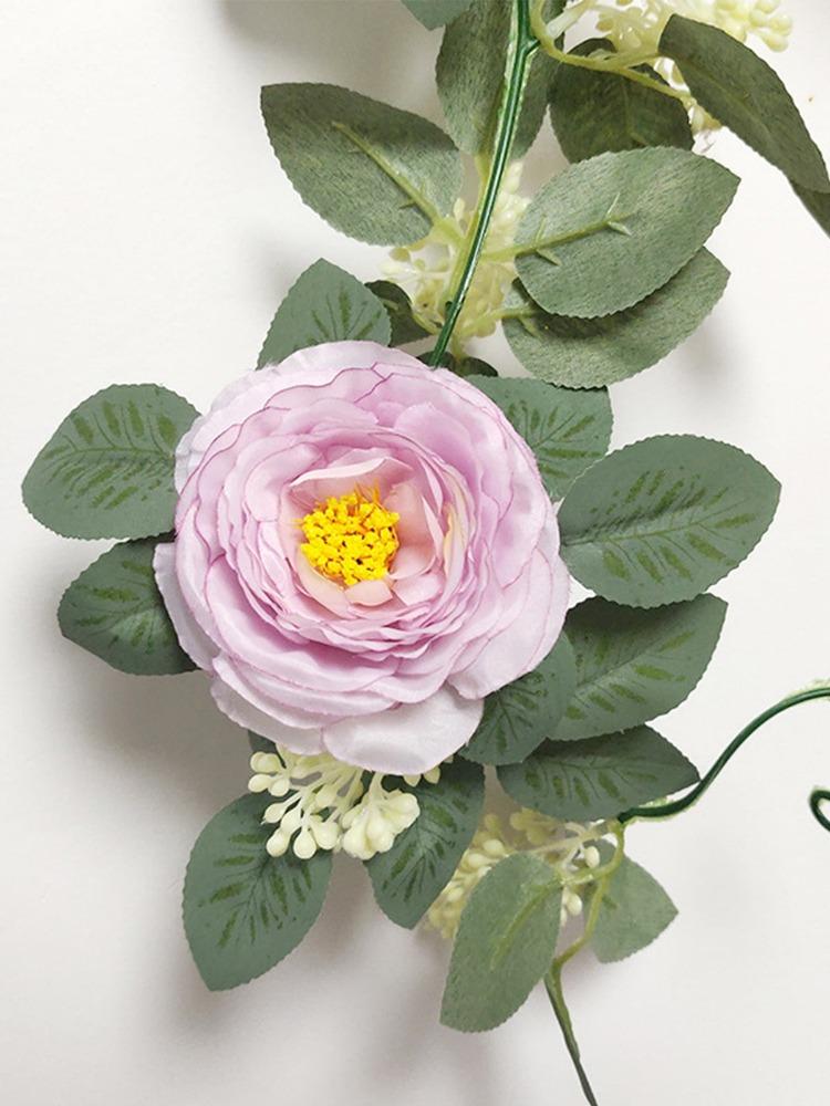 200 см Искусственные листья Цветочная зелень Искусственная гирлянда из камелий с листьями Шелковая камелия Лиана Украшения для Свадебной стены Сада Домашняя вечеринка Декор