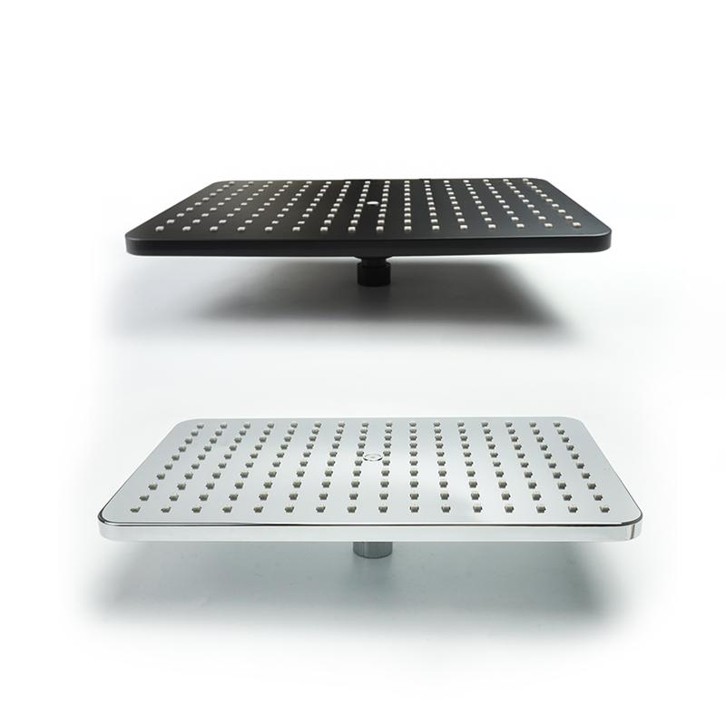 Встраиваемый в стену смеситель для душевой кабины в ванной комнате, верхнее крепление, потолочный кронштейн, большая панель, душевая головка «тропический душ», смеситель для ванны, набор для душа с горячей и холодной водой