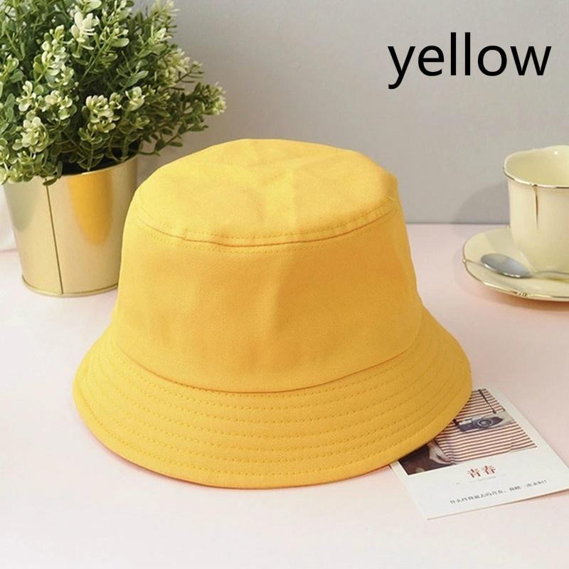 Summer Fashion Unisex Flat Top Sun Hat Cotton Fisherman Hat Outdoor Soft Top Accessories Sun Hat