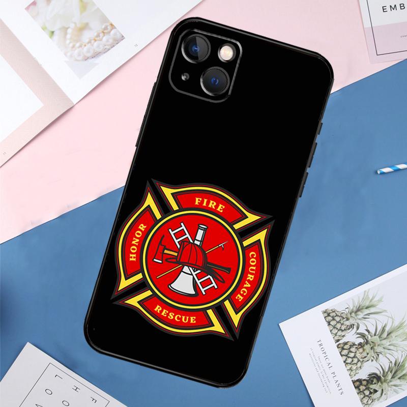 Чехол для телефона Пожарный Пожарная служба Пожарный Для iPhone 11 14 15 16 Pro Max 13 12 Mini XS X XR Plus Защитная крышка