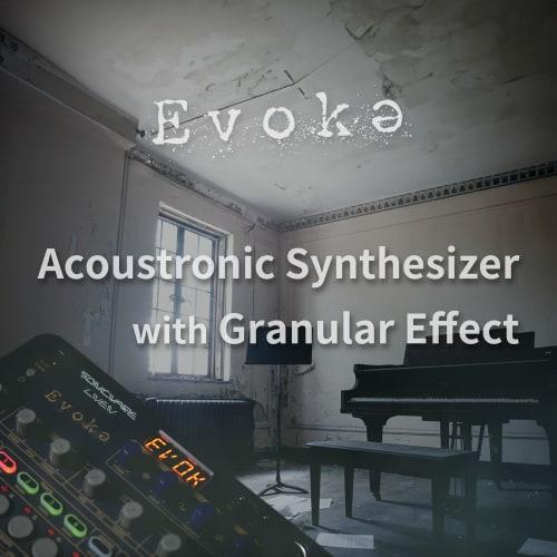 SONICWARE LIVEN Evoke [Acoustronic Synth X Granular Effects] A Portable, Battery-powered Synth with Built-in Speaker, Ideal for Creating Cinematic Amb