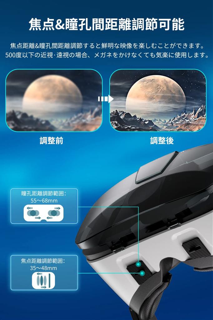 Новый выпуск VR VR гарнитура VR очки VR очки VR для смартфонов 1080P ультра широкоугольный угол обзора асферическая оптическая линза легкий вес хорошее тепло