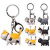 Cartoon Chubby Cat Model Hanging Toy Key Ring Keychain Bag Pendant