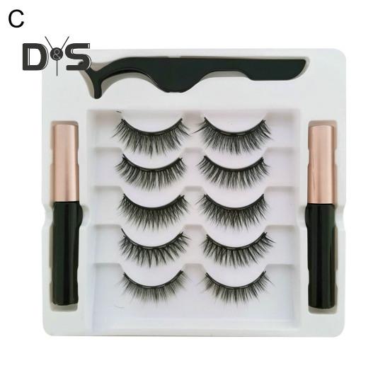 1 набор магнитных ресниц с пинцетом для подводки глаз, естественно выглядящие магнитные накладные ресницы с аппликатором, инструменты для макияжа глаз для женщин и девочек