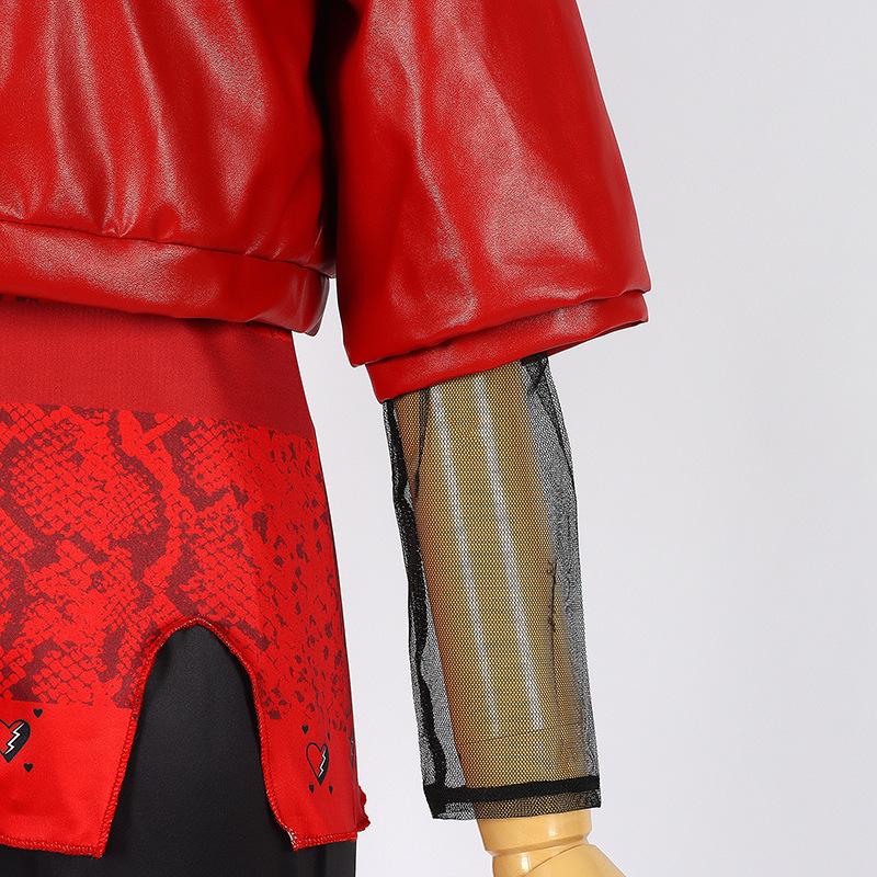 Хэллоуин Наследники Фильм Косплей Костюмы Для Детей Фильм Восстание Красной Хлои Платье Принцессы Девочки Куртка Пальто Брюки Униформа