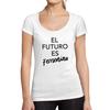 Tee-Shirt Femme Col Rond Decollete El Futuro Es Femenino