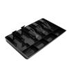Black Cash Register Plastic ABS Compartments for Money Storage Drawer Insert Tray Office