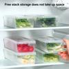 Yousheng 1/3Pcs Transparent Refrigerator Storage Box Vegetable Organizer Food Grade BPA Free Stackable Multifunctional Fresh-keeping Box