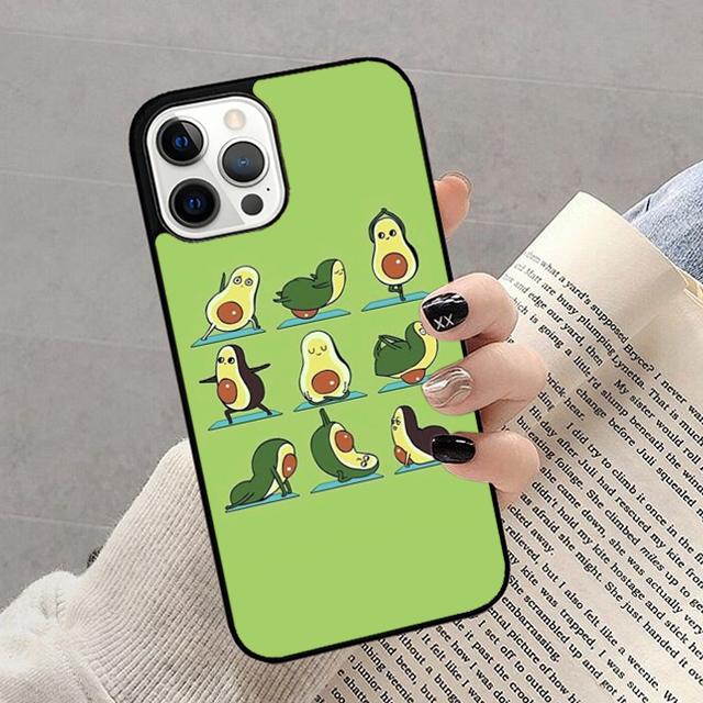 Чехол для телефона Avocado Yoga для iPhone 17 Air 16 15 14 13 12 11 Pro Max Plus Max Защитный корпус