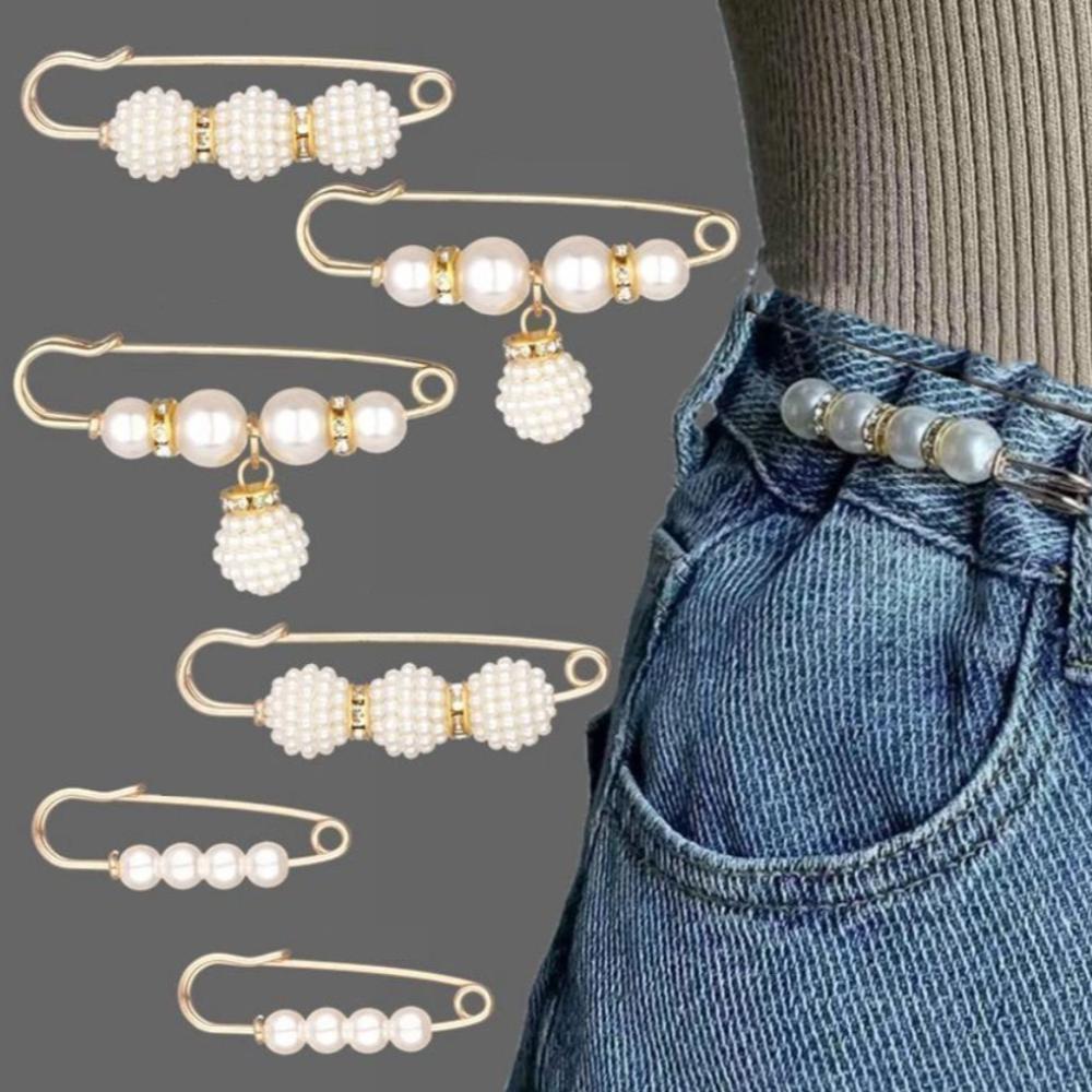 Tightening Pin Accessories Waist Pin Brooch Waistband Pin Clothing Brooches Set Dress Shawl Clips