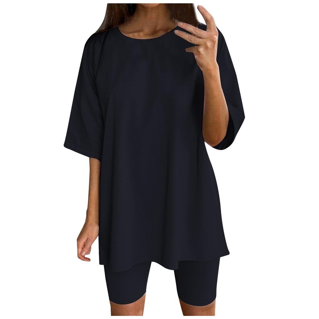 Fashion Women's Solid Color Loose And Slim Belt Sports Casual Women Suit