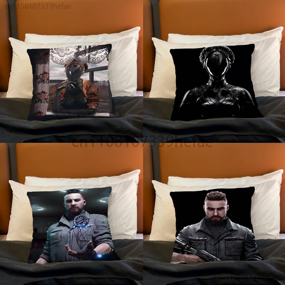 Чехол для декоративной подушки Atomic Heart из игры Для 45x45см 55x55см 30x30см Для домашнего декора спальни и защиты