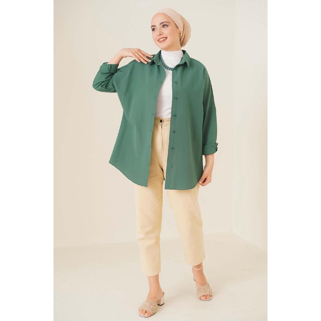 Oversize Basic Shirt Green