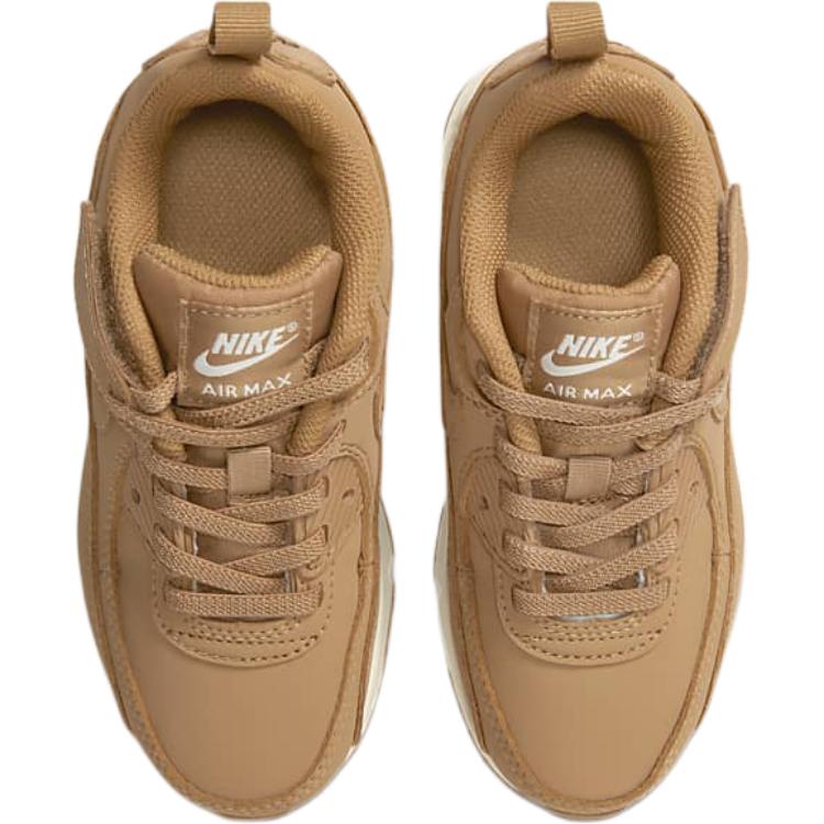 Nike Air Max 90 EasyOn Устойчивые к истиранию Низкие детские беговые кроссовки Коричневые Дети возрастом 3-7 лет HF6357-200