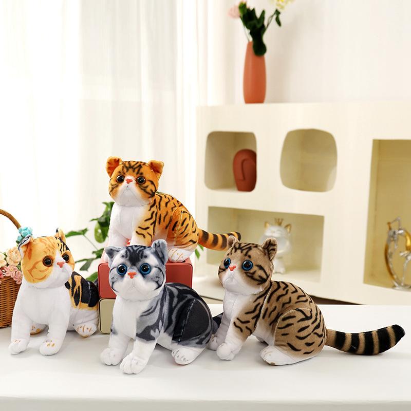 Милая кукла-котенок, плюшевая игрушка, кукла-кошка, компаньон для сна детей, успокаивающая кукла