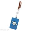 Sanrio I.CINNAMOROLL Sagara Embroidered Pass Case With Reel ( Light Blue ) NEW
