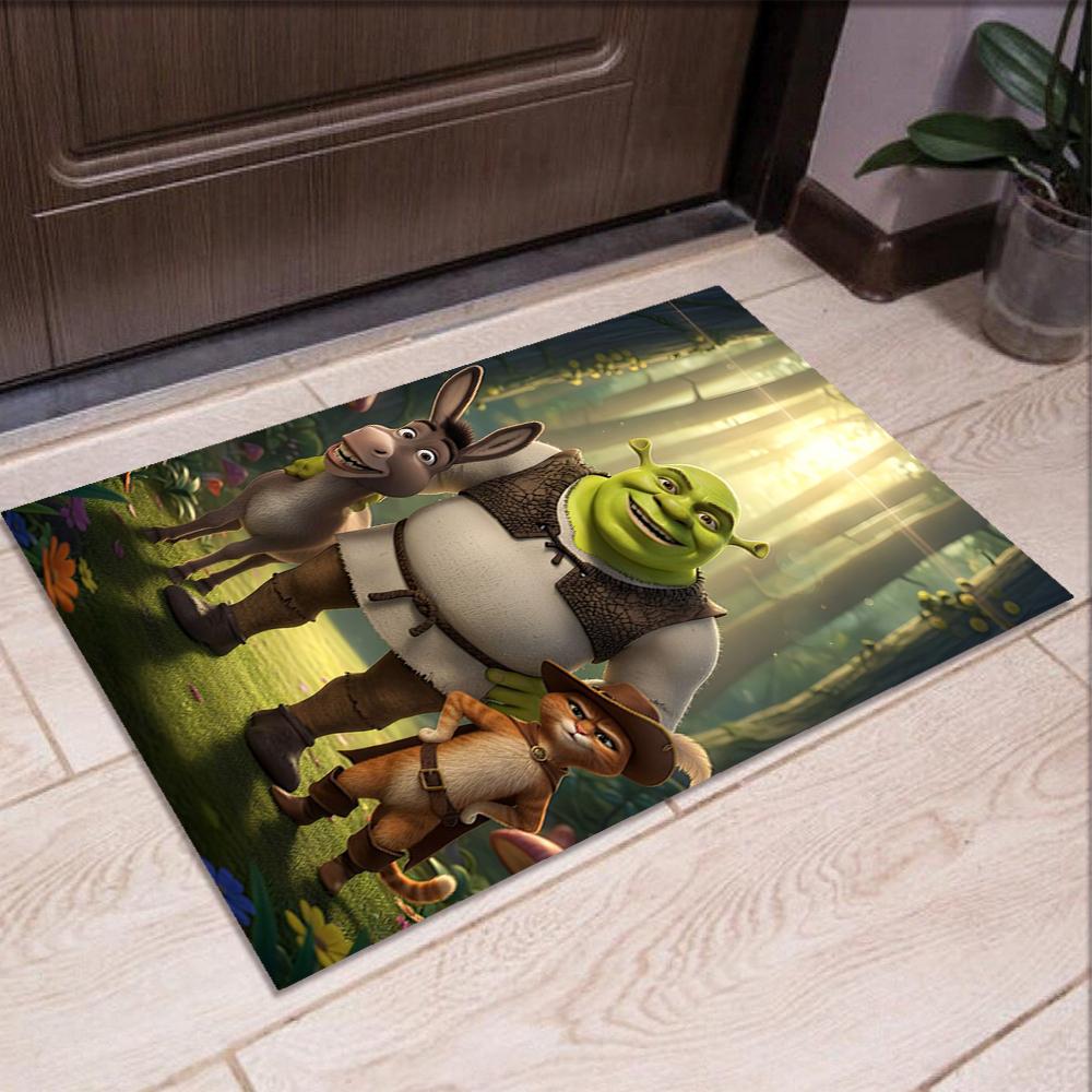Shrek Printed Carpet,Rug,for Office Chair Living Room Bedroom Kitchen Room Decor Gifts.