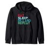 Billiards Snooker Repeat Billiards Proverbs Zip Parka Eat, Sleep,