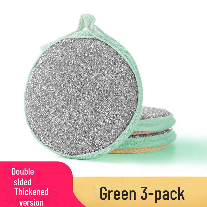 Dual-Sided Dish Sponge & Non-Stick Oil Removal Cloth: Kitchen Cleaning & Magic Wipe Combo
