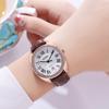 Stylish Watch with Leather Casual and Business Designer Analog High School Student Gift Women's Strap, Style, Simple, Lightweight, Waterproof, Cute,