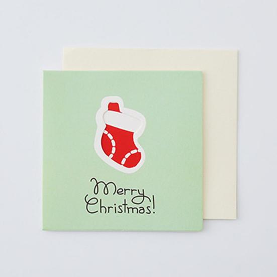 Поздравительная открытка Модная красочная легкая рождественская открытка Экологичная инновационная рождественская открытка Рождественская открытка для подарков