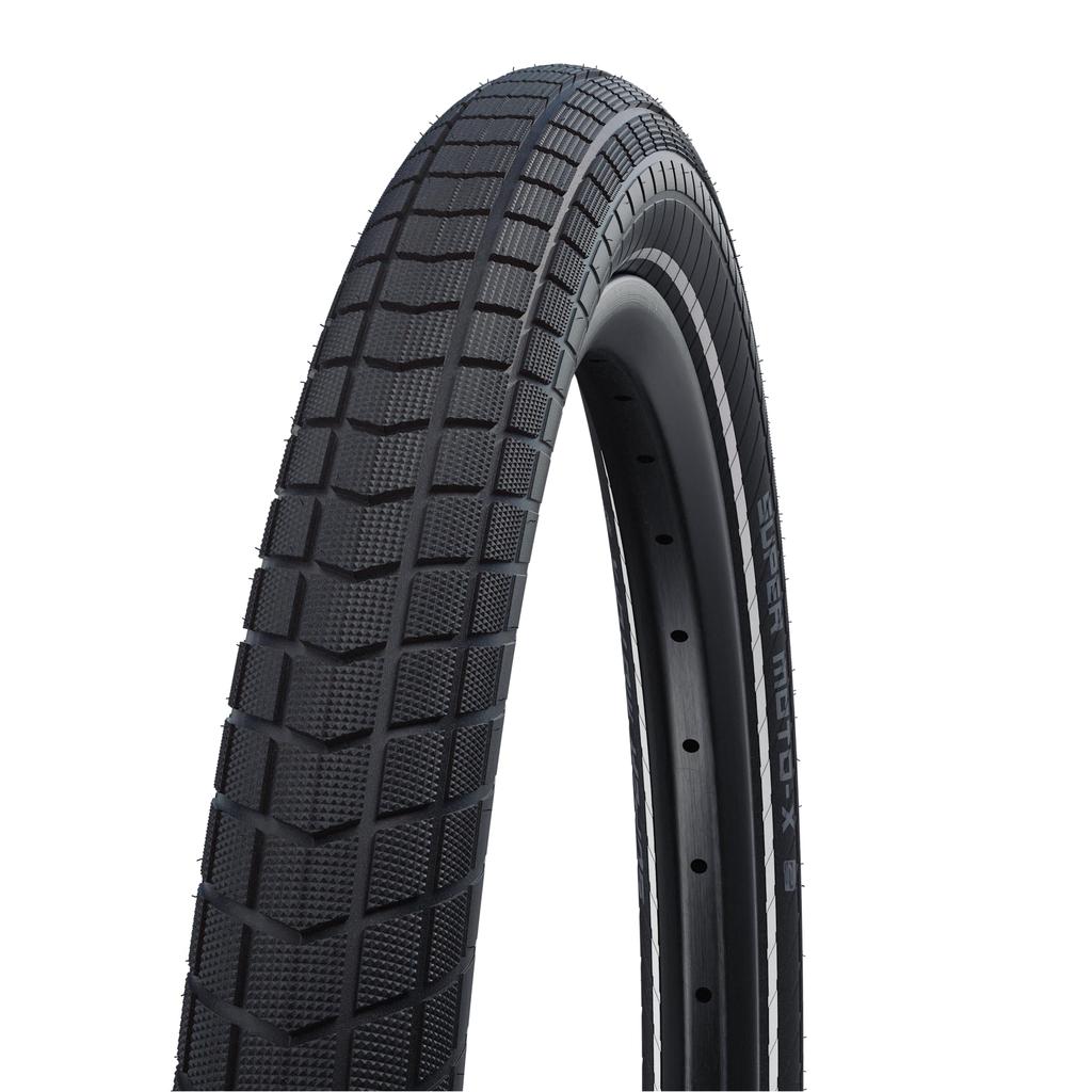 SCHWALBE Supermoto X 27.5 x 2.80 Wire Bead Wheels for Urban and City Riding, Black, 11101108