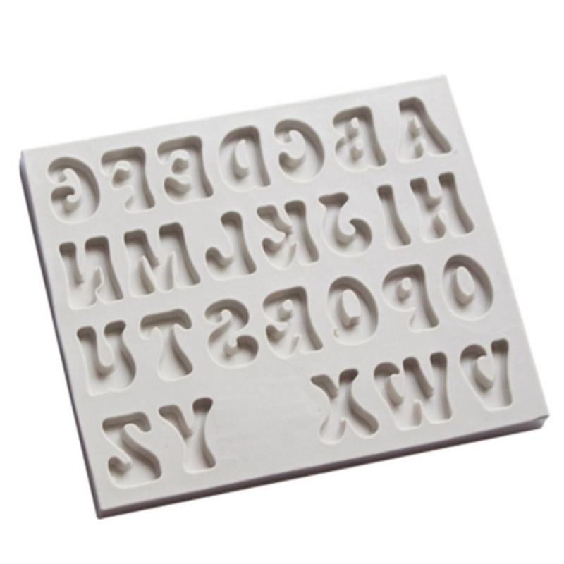 Sugar Craft Capital/Letter/Number Silicone Fondant Mold Cake Decorating Tools Chocolate Mold