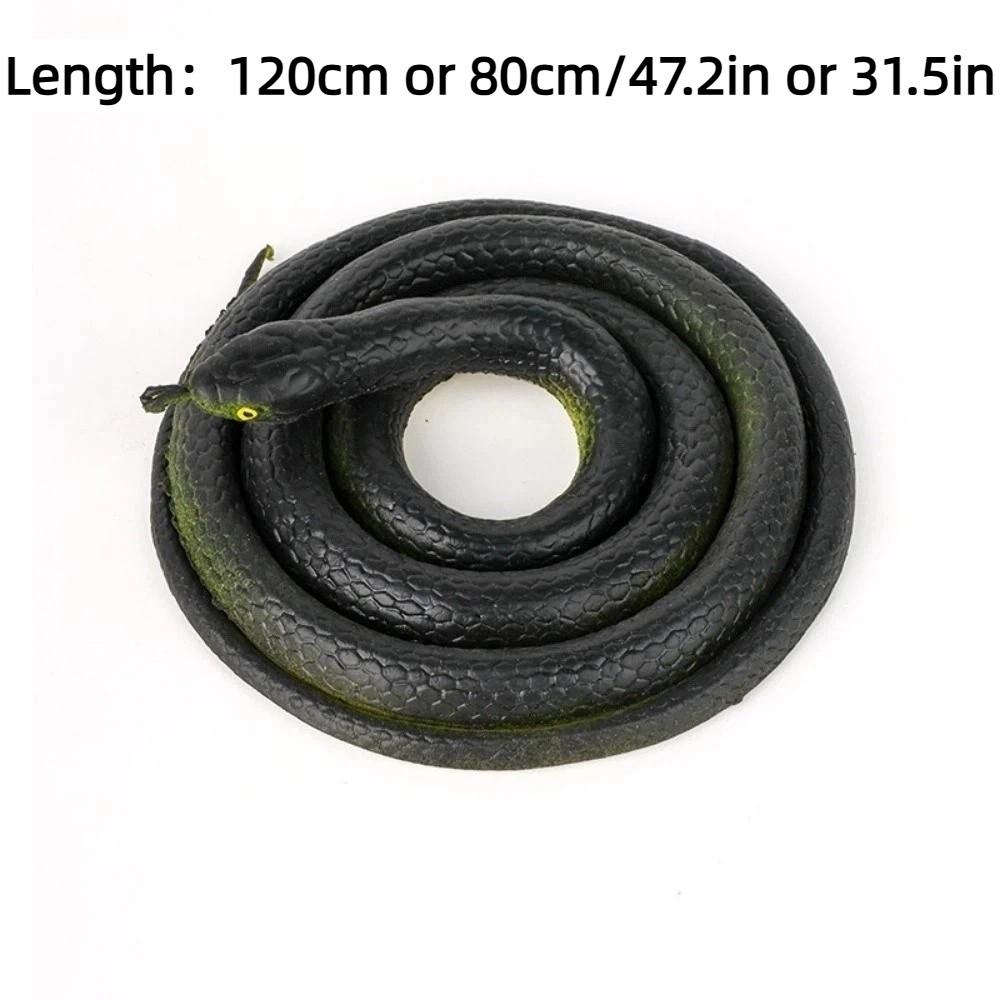 Realistic Fake Snake Lifelike Halloween Prank Props Scare Toy Joke Toys Snake Model Garden Decor