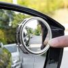 2pcs Car Rearview Sucker Mirrors 360 Degree Blind Spot Mirror Frame Clear Adjustable Convex Rearview Mirror Round Auxiliary