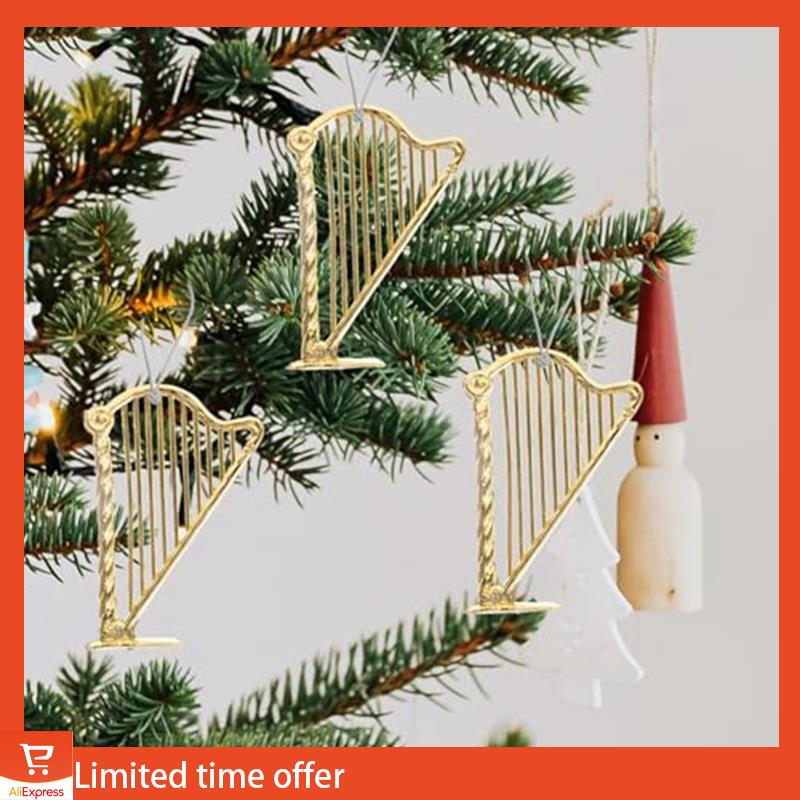 Fresh Miniature Harp, Miniature Musical Instrument Model, Mini Harp Model Pendant For Music Party Home Decor Durable Easy Instal