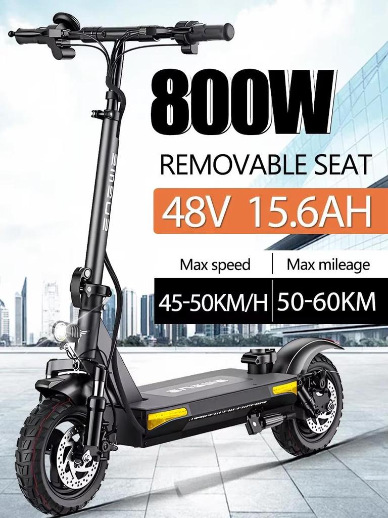ЕС 2024 Новый S6 800 Вт 48 В 15,6 Ач Электрический скутер Максимальная скорость 45-50 км/ч Максимальный запас хода 60 км Гидравлический тормоз Складной электроскутер Грузоподъемность 150 кг