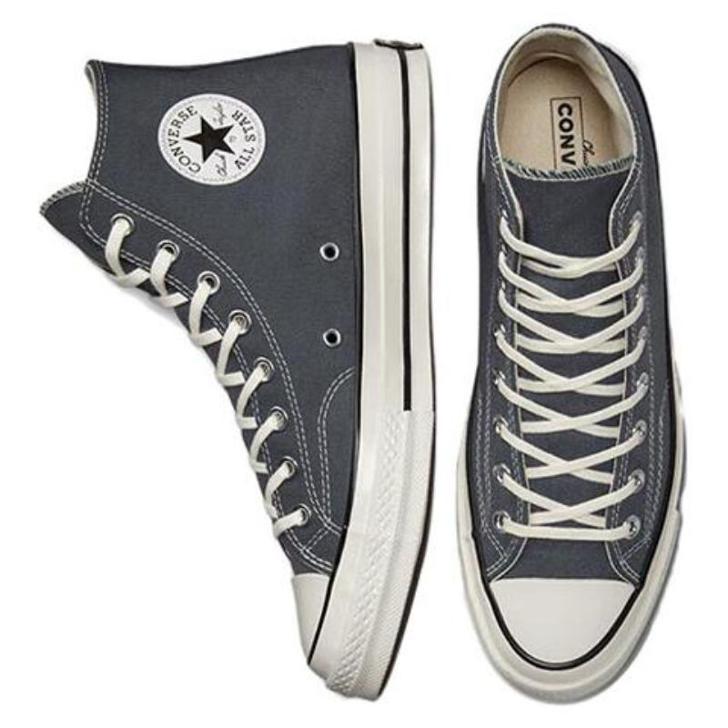 Converse Chuck 70 1970-х Модные Повседневные и Удобные Высокие Кеды из Канваса Унисекс Карандашно-Серый