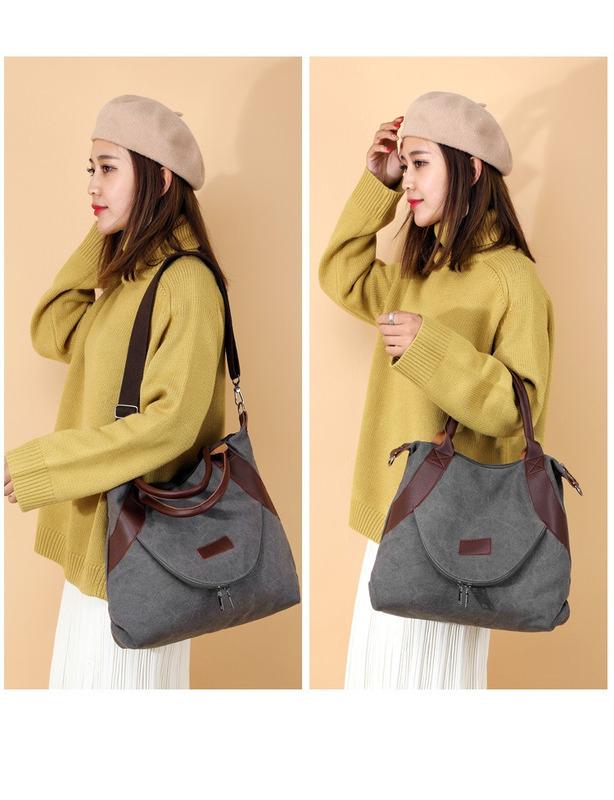 SCIONE Холщовая женская сумка, женская повседневная сумка-мессенджер, модная сумка через плечо Wild Tide, женская сумка