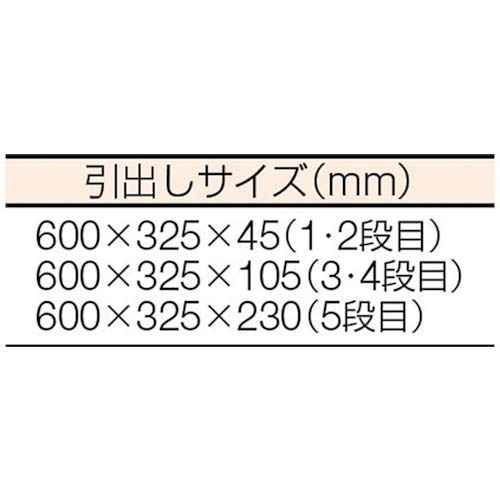 Роликовый шкаф Kyoto Machine Tools, 5 ярусов, 5 ящиков, красный, проект Kyoto Machine Tools (КТК) EKW-1005R (Продукт 2015 г.)