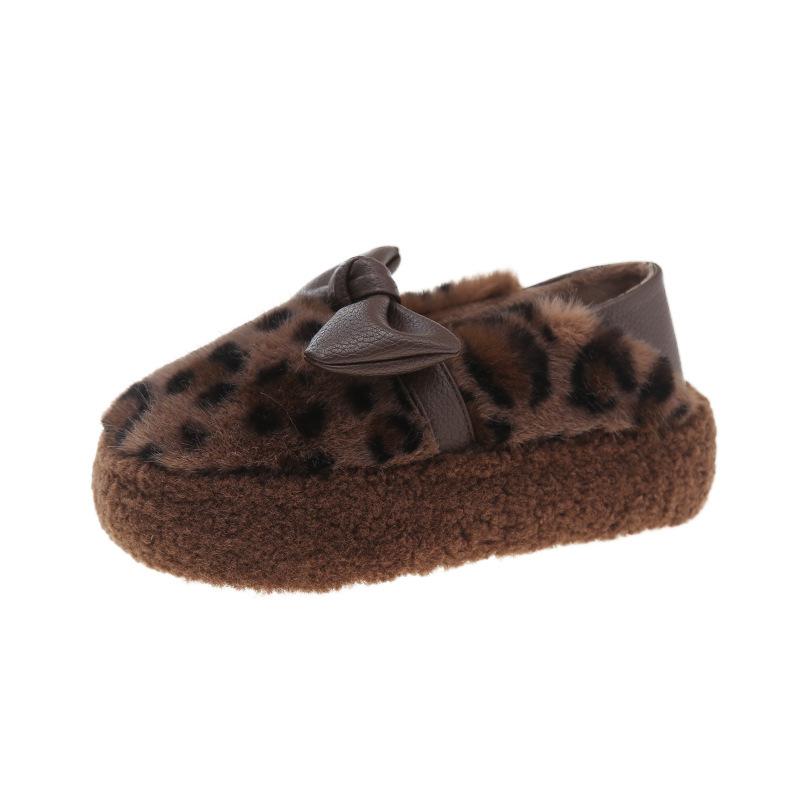 Новый бант два способа носить Doudou пушистые туфли женские корейская версия осень и зима теплые домашние на одной педали сумка и хлопковые туфли женские