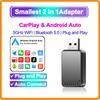 2024 Mini CarPlay 2in1 Wired to Wireless for Android Auto Adapter for OEM Car Stereo With USB Plug and Play