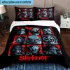 3PCS Skull Rock musi 3pcs Bedding,Including 3PCS Duvet Cover And 2pcs Pillowcases Perfect for Christmas,Ideal for Bedroom, Dormitory