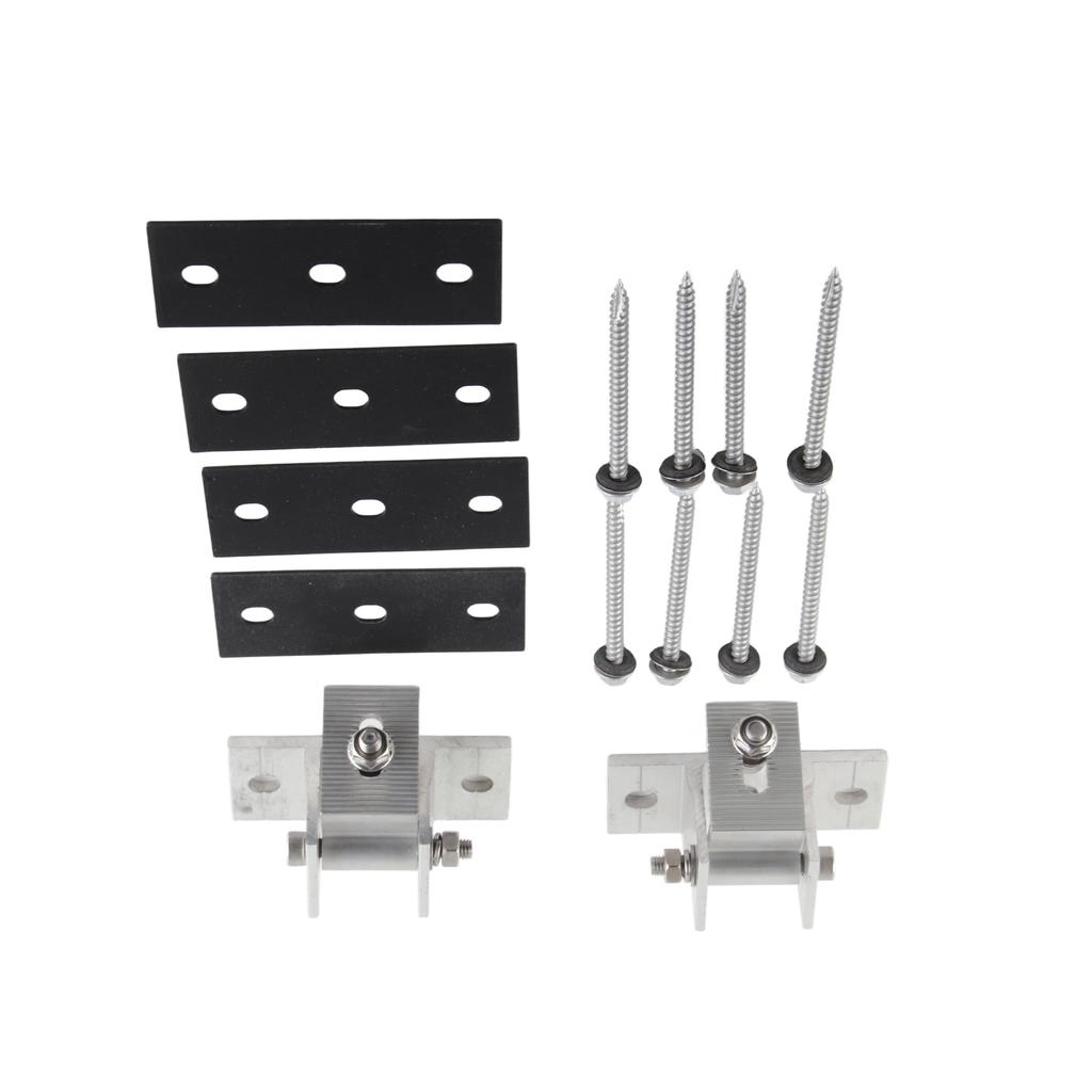 Монтажные кронштейны для солнечных панелей из алюминиевого сплава, простой в установке комплект зажимов для солнечных панелей для олова