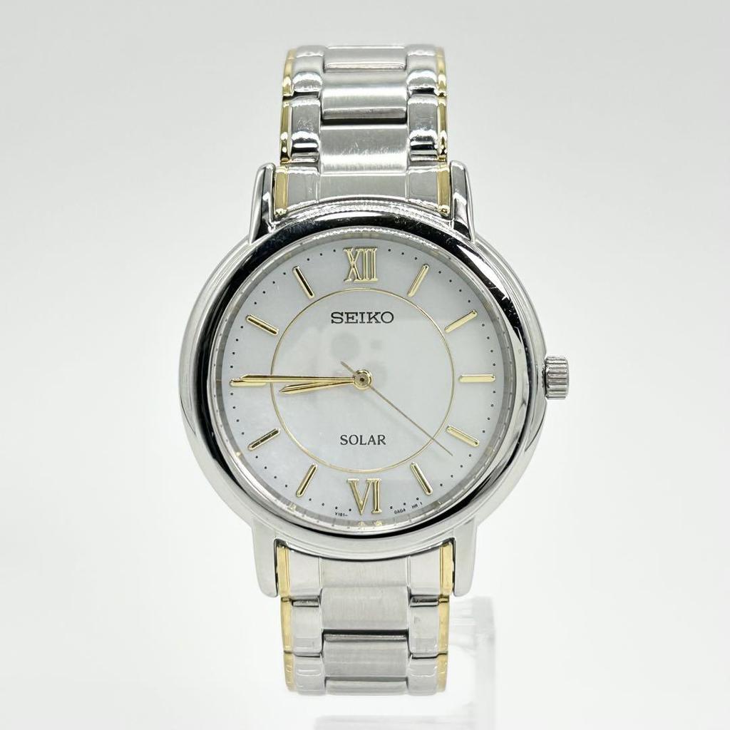 [USED] SEIKO SOLAR Shell Dial V1 81-0AD0 Watch
