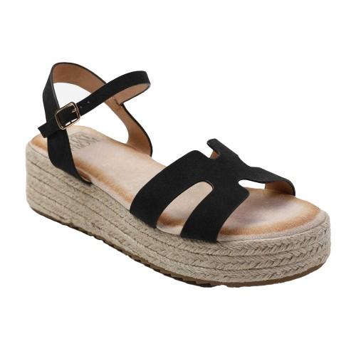 Where's That From Womens/Ladies London Ankle Strap Platform Espadrilles
