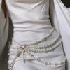 Waistchain Thick and Thin Pearl Connected Multi-layer Tassel Side Pendulum Chain Waist Chain Belt Jewellery Personalised Belt